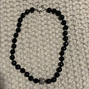 Black necklace collar